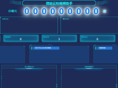 抖音矩阵云混剪系统免授权源码-多平台多账号一站式管理-易站站长网